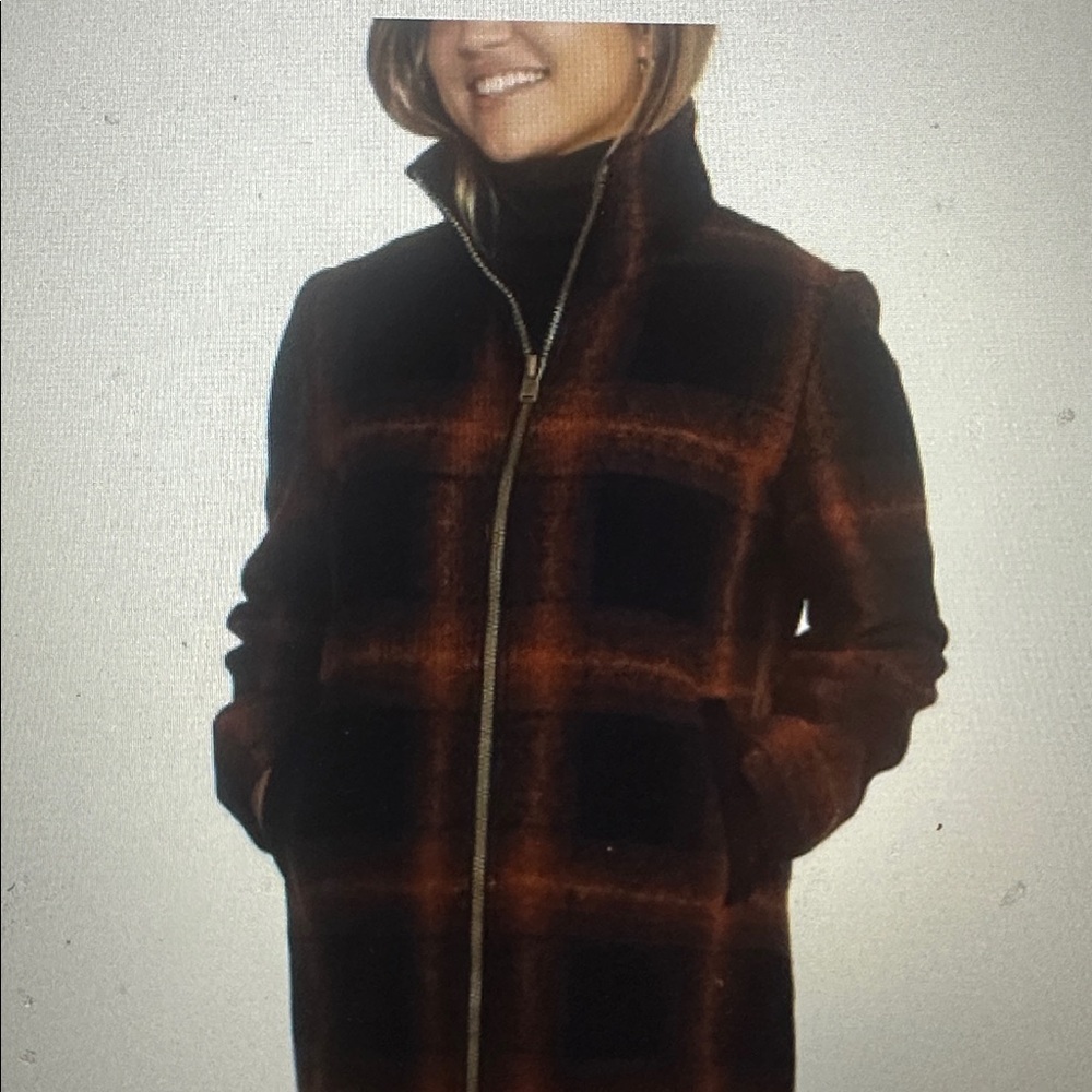 Great gift NWT orig. $225 Pendleton Navy and Rustty Orange Wool Jacket